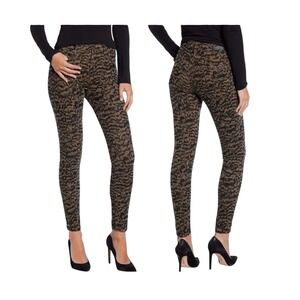 AG The Farrah‎ Skinny Ankle High Rise Women Size 24 Leopard Print Corduroy NWT